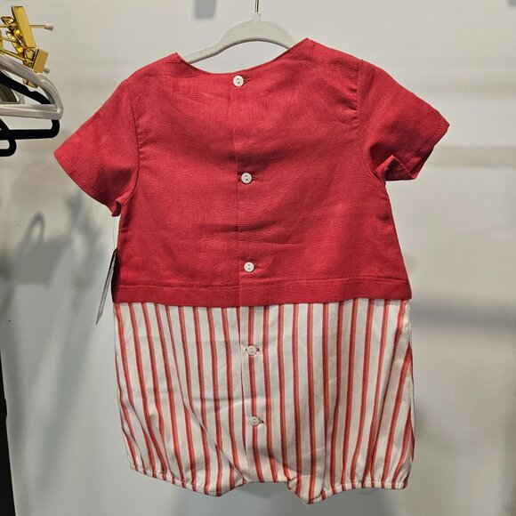 Coco Acqua Pink Nautical Romper 18M - Picture 3 of 4